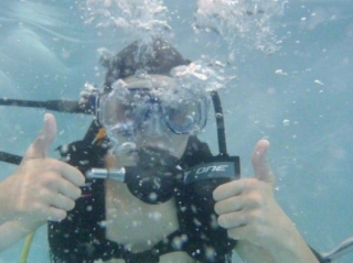 Introducción al buceo en la alberca del Frontón 